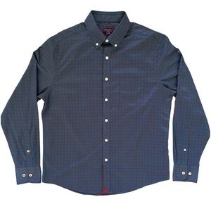 UNTUCKit Men’s Gargano Plaid Long-sleeve Shirt Size Medium Business Casual Work